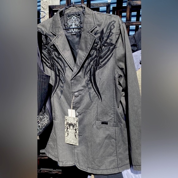 ROAR Men’s Blazer Grey Size L GREAT for Wedding Season - Picture 3 of 15